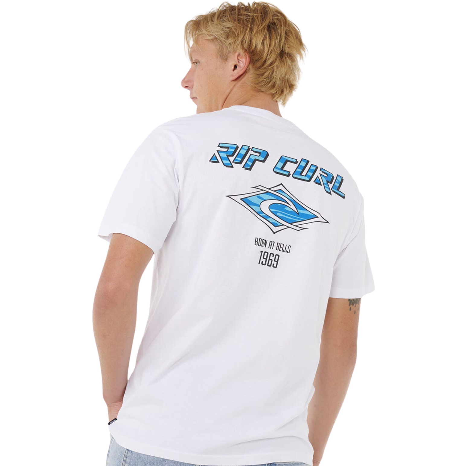 2026 Rip Curl Männer Fade Out Icon Tee 0CAMTE - White